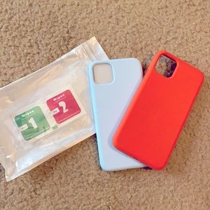 2 silicone iPhone 11 Pro Max cases